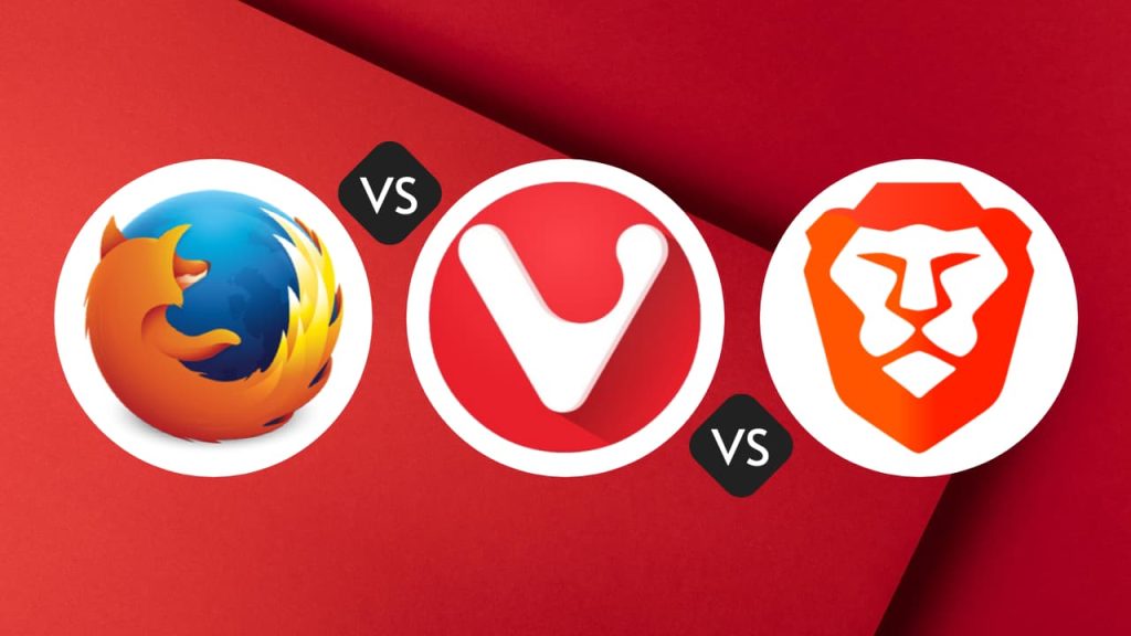 Firefox vs Vivaldi vs Brave